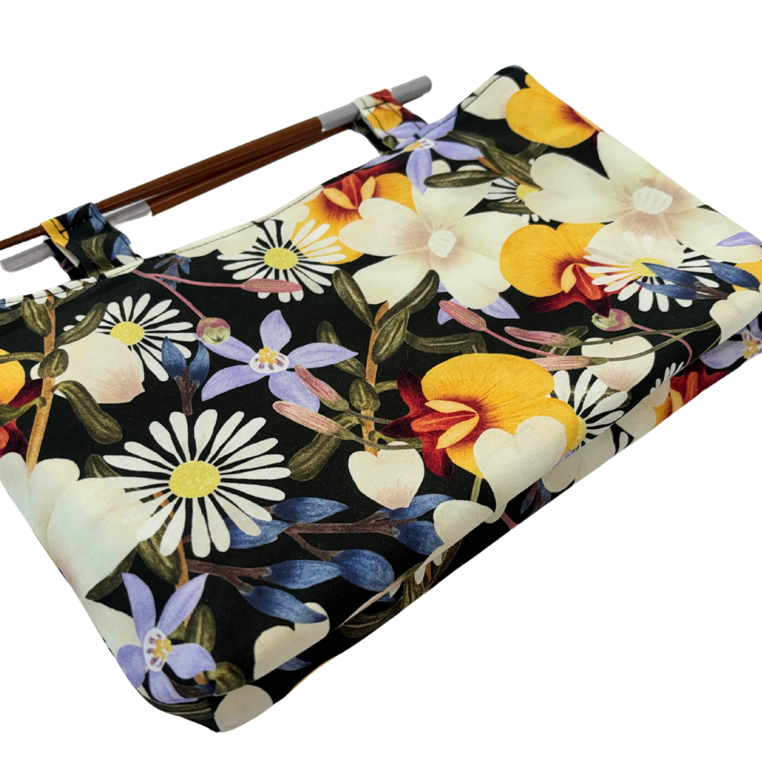 Garden Party Chopstick Handle Clutch Bag