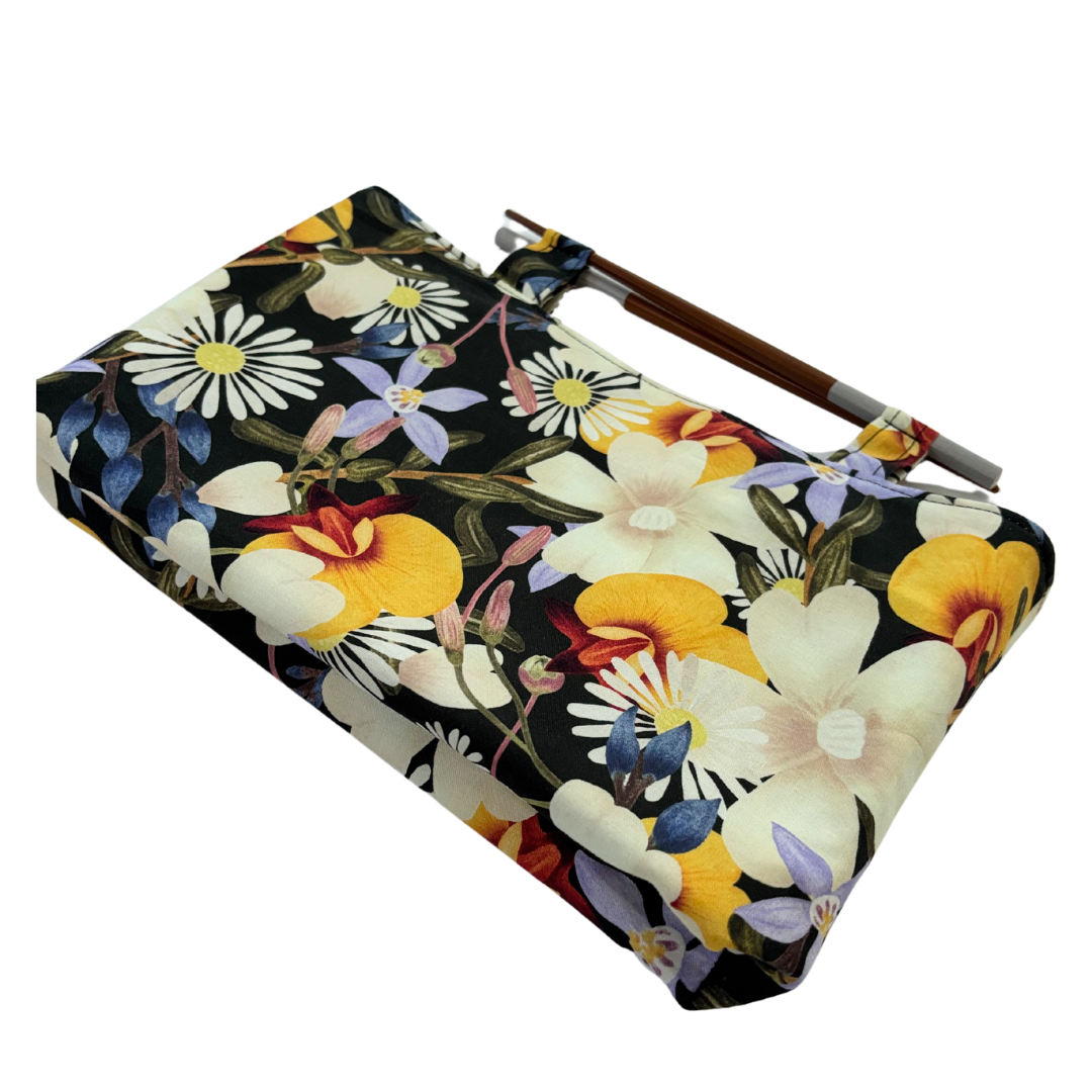 Garden Party Chopstick Handle Clutch Bag