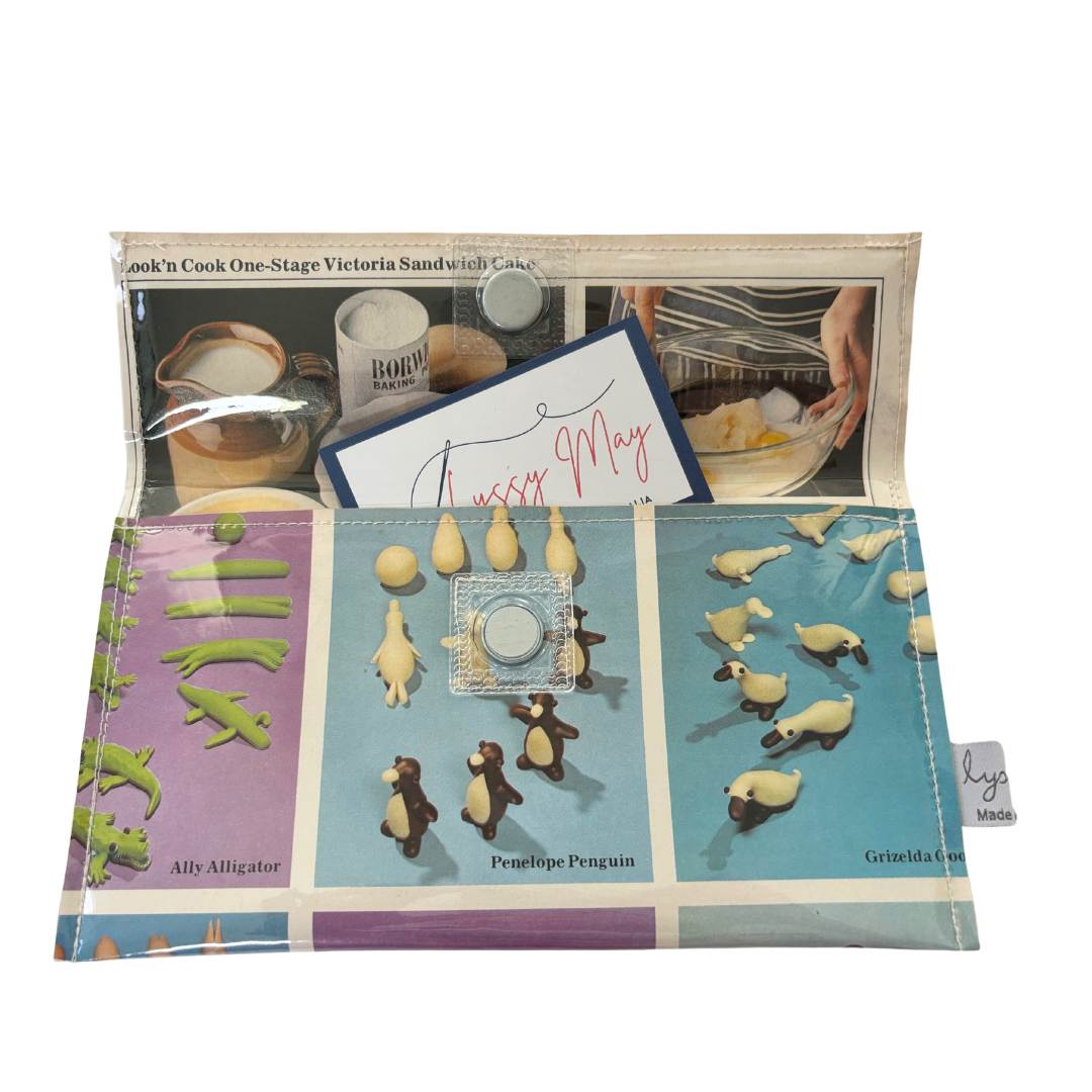 Retro Recipe Wallet - Marzipan Animals