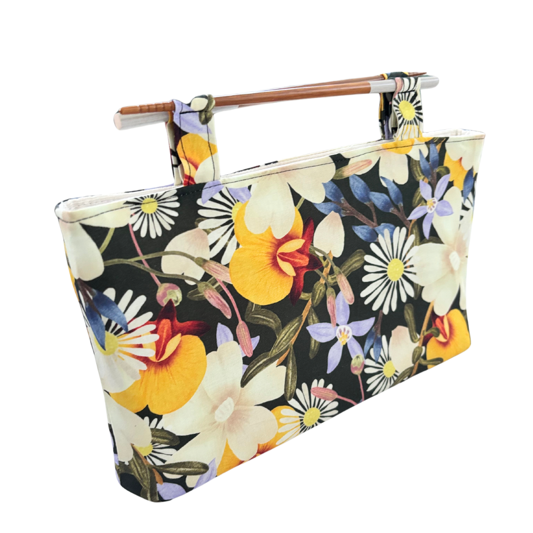 Garden Party Chopstick Handle Clutch Bag