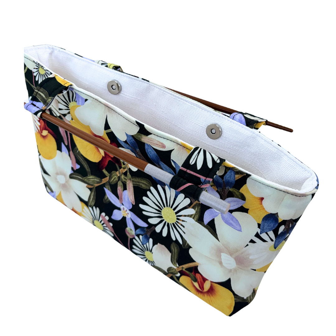 Garden Party Chopstick Handle Clutch Bag