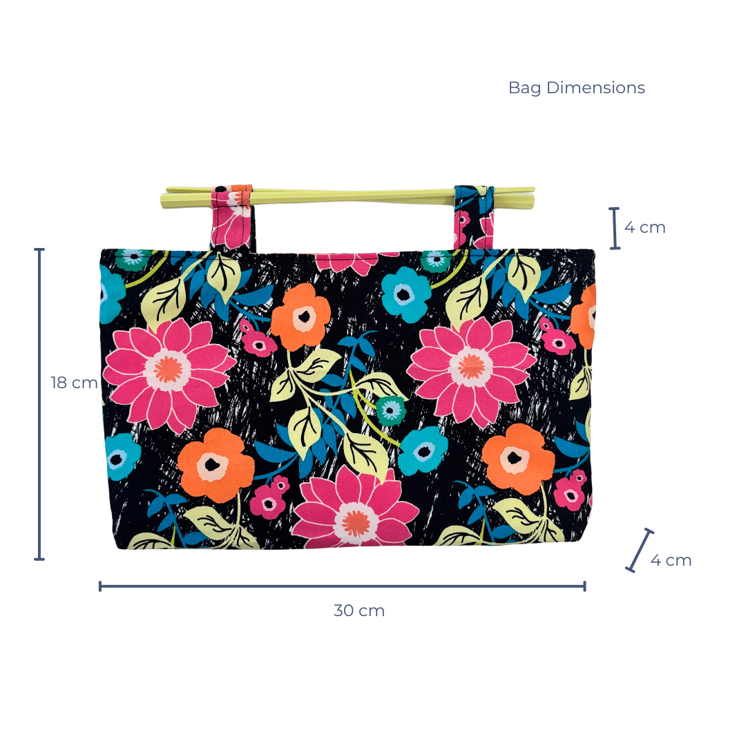 Party in the Jungle Chopstick Handle Clutch Bag
