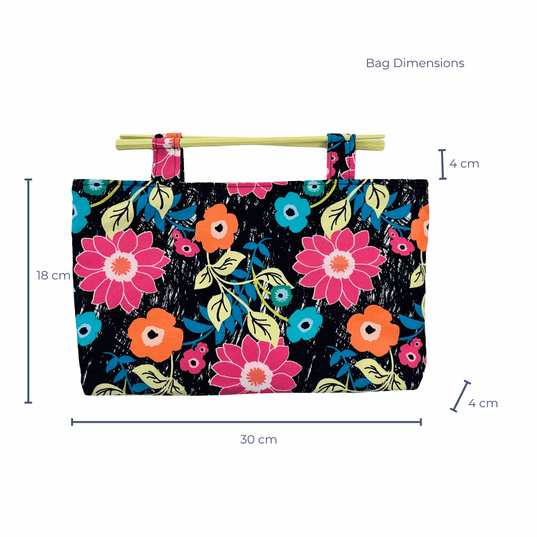 Party in the Jungle Chopstick Handle Clutch Bag