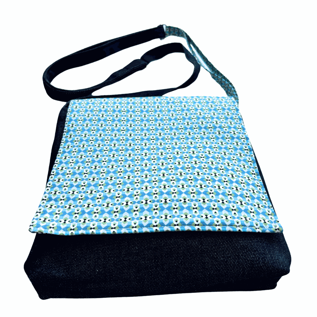 Carnaby Street Cross Body Dark Denim Satchel