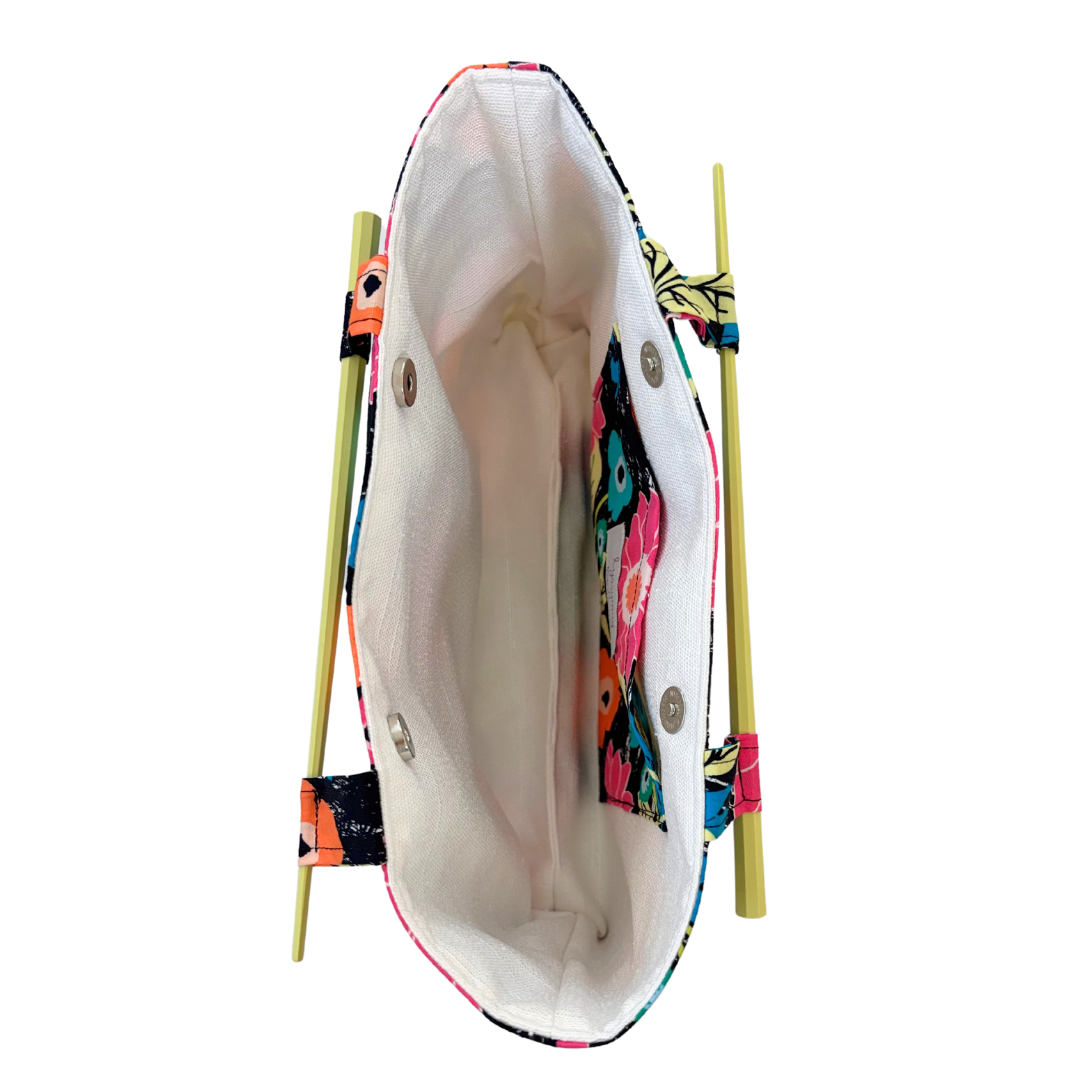 Party in the Jungle Chopstick Handle Clutch Bag