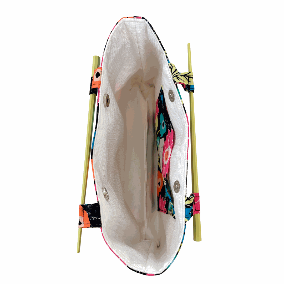 Party in the Jungle Chopstick Handle Clutch Bag