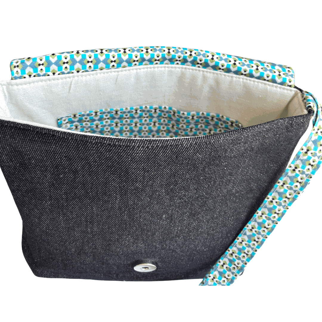 Carnaby Street Cross Body Dark Denim Satchel