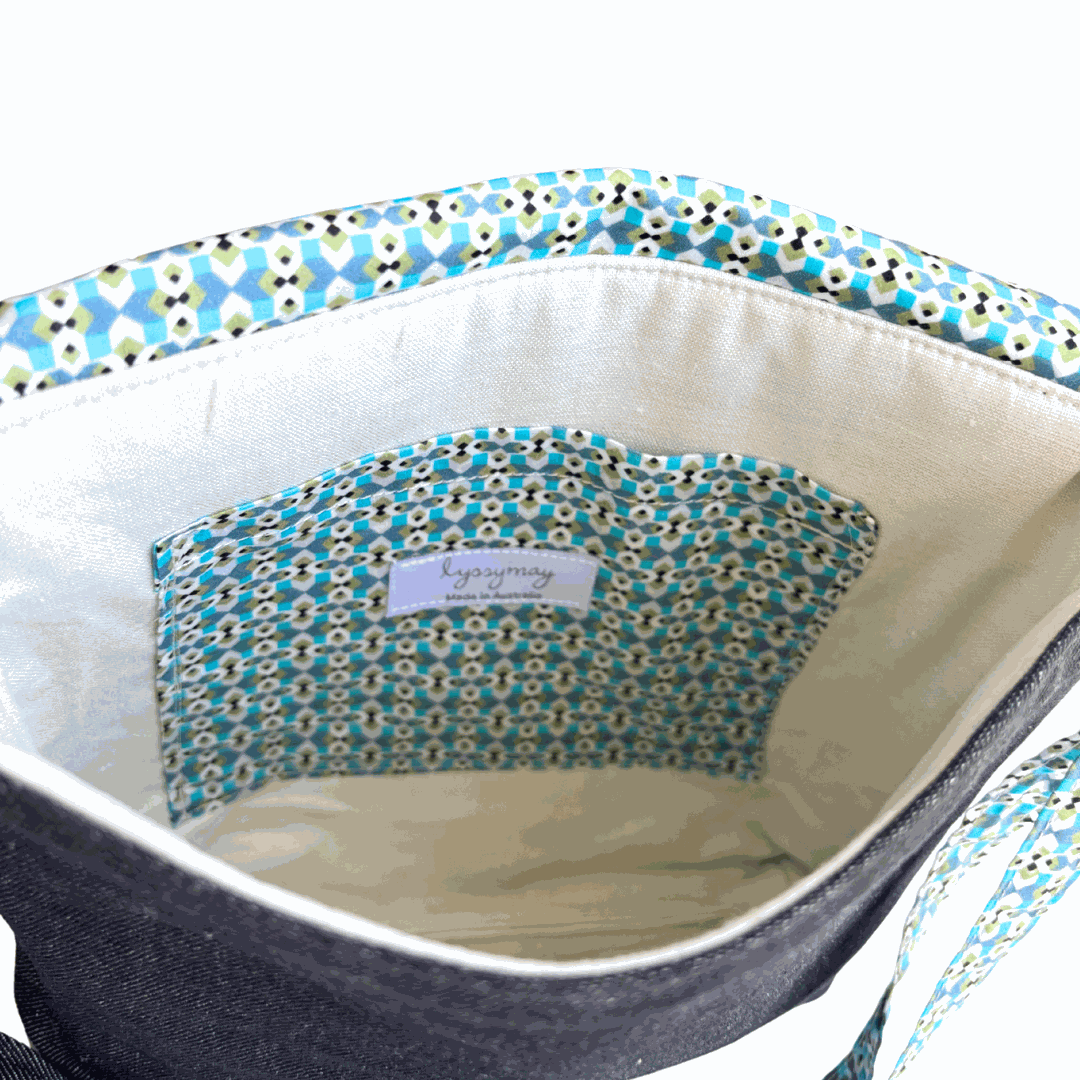 Carnaby Street Cross Body Dark Denim Satchel