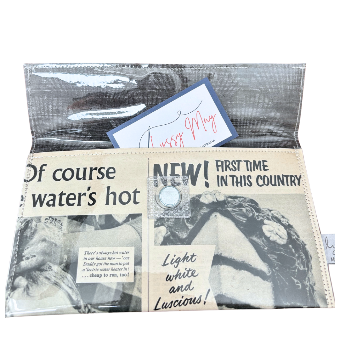 Vintage 1950's women's magazine wallet - Weston's Cake Mix