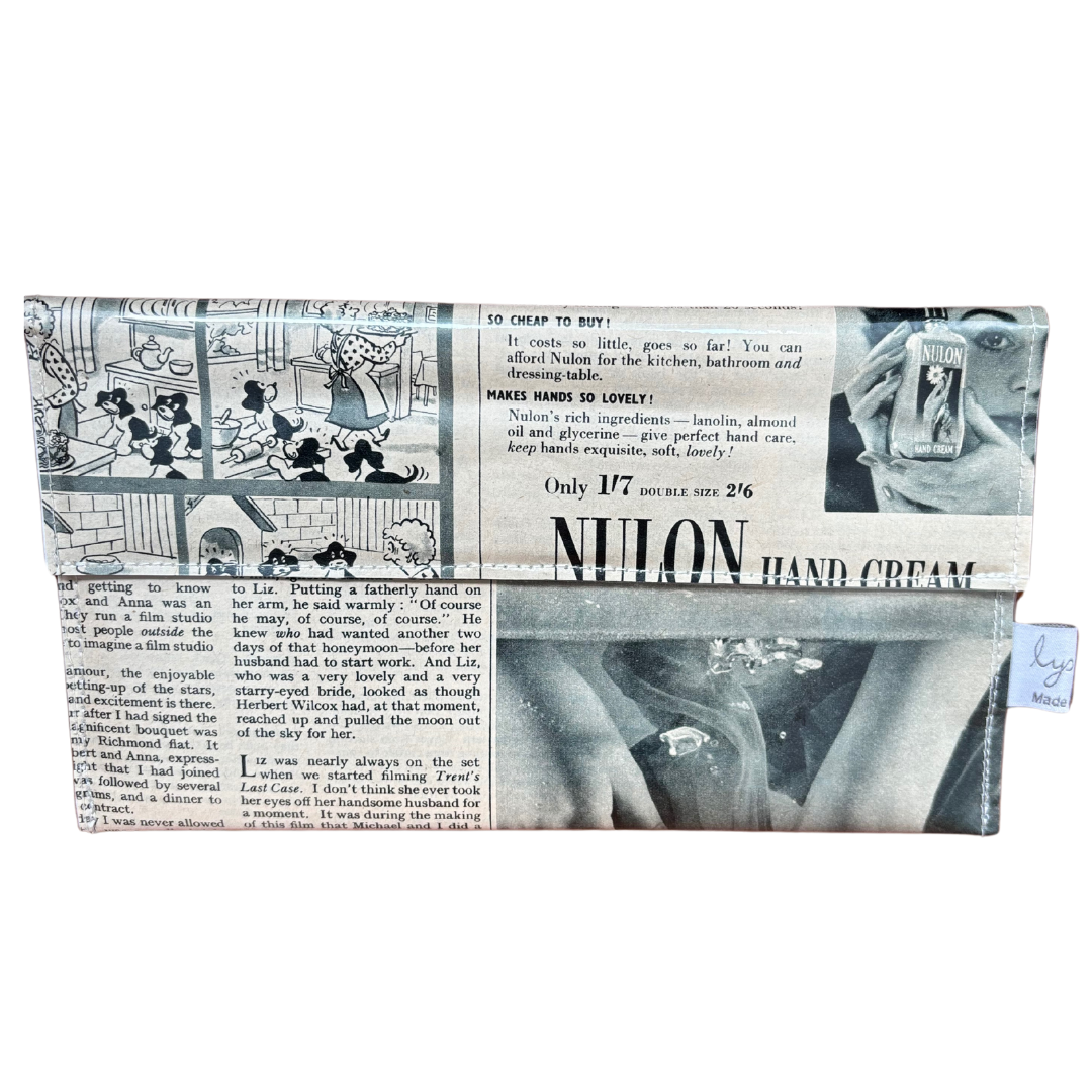 Vintage 1950's women's magazine wallet - Nulon Hand Cream