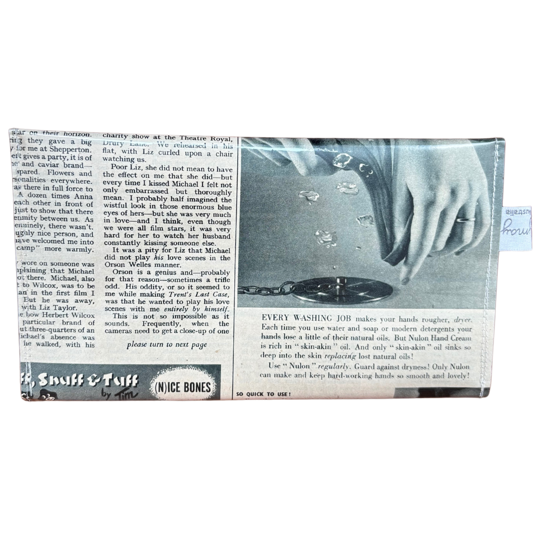 Vintage 1950's women's magazine wallet - Nulon Hand Cream