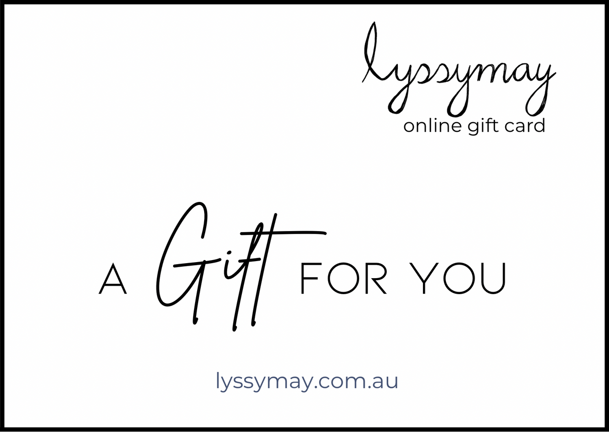 Lyssy May Gift Card