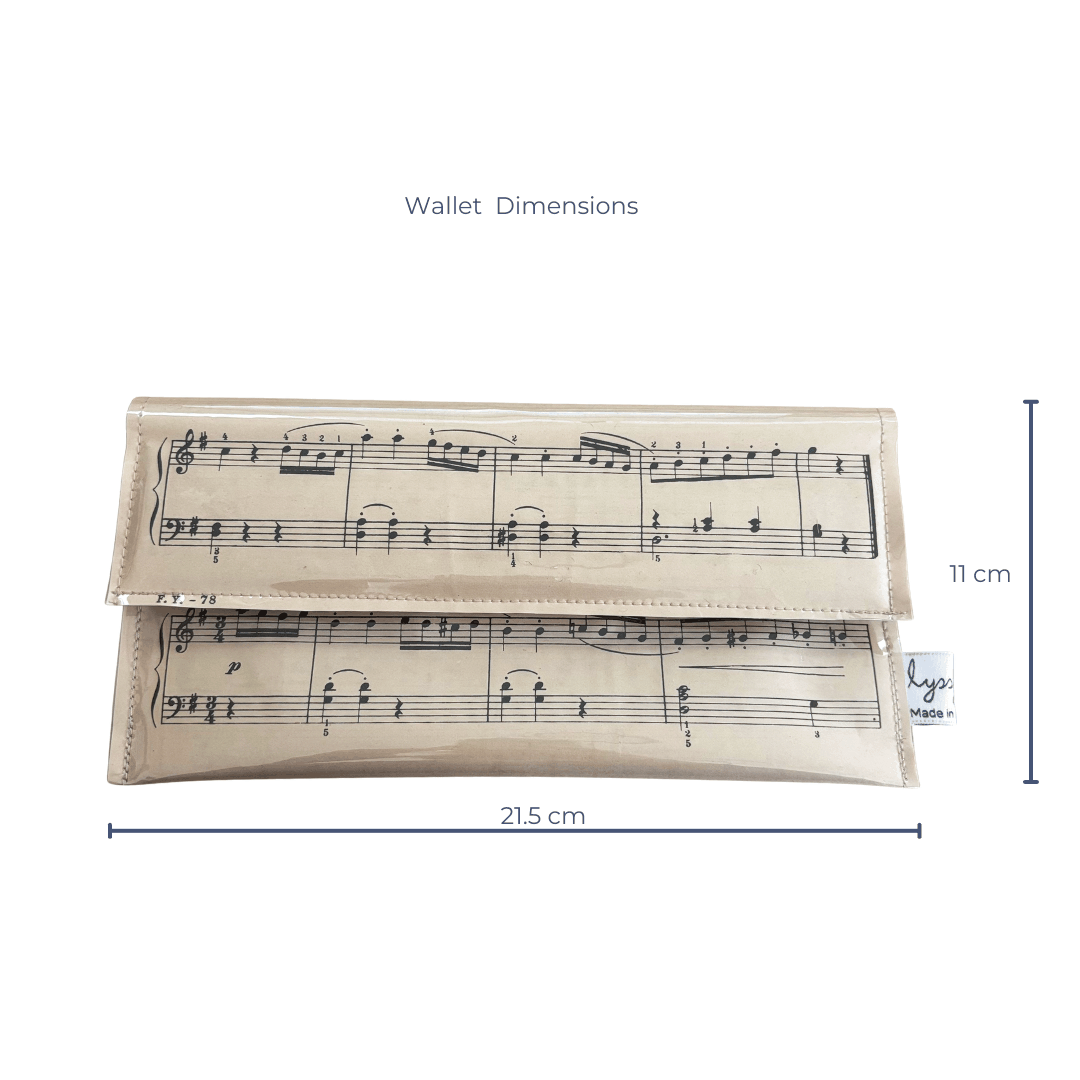 Vintage Sheet Music Wallet - "Minuet" by Haydn