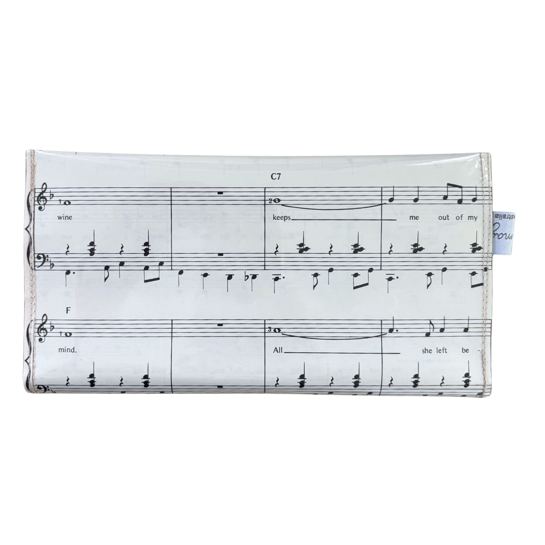 Vintage Sheet Music Wallet - "Honky Tonk Wine"