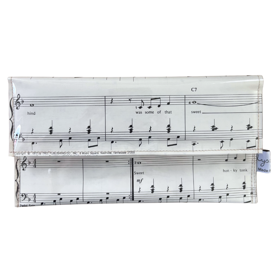 Vintage Sheet Music Wallet - "Honky Tonk Wine"