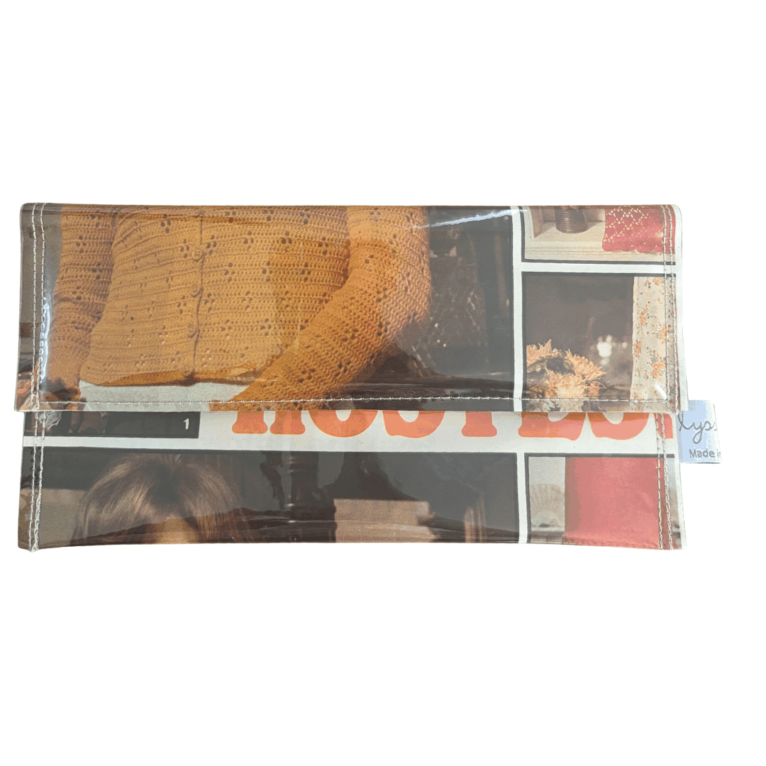 Retro 1970's magazine wallet - Creative Hostess Knitting Patterns