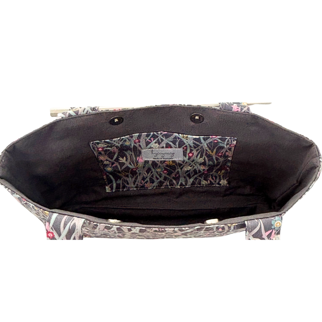 'Patsy' Liberty Fabric Chopstick Handle Clutch Bag