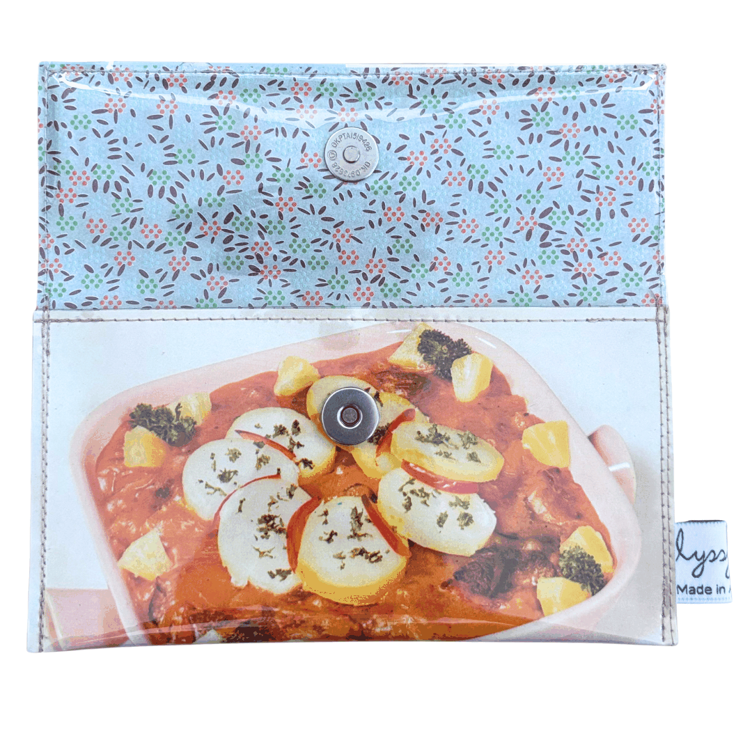 Retro Recipe Wallet - Hearty Rissole Dinner