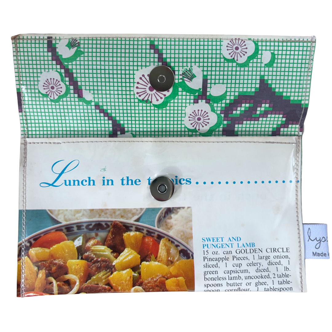 Retro Recipe Wallet - Lunch in the Tropics