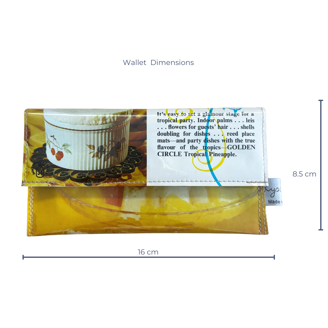 Retro Recipe Wallet - Pineapple Souffle