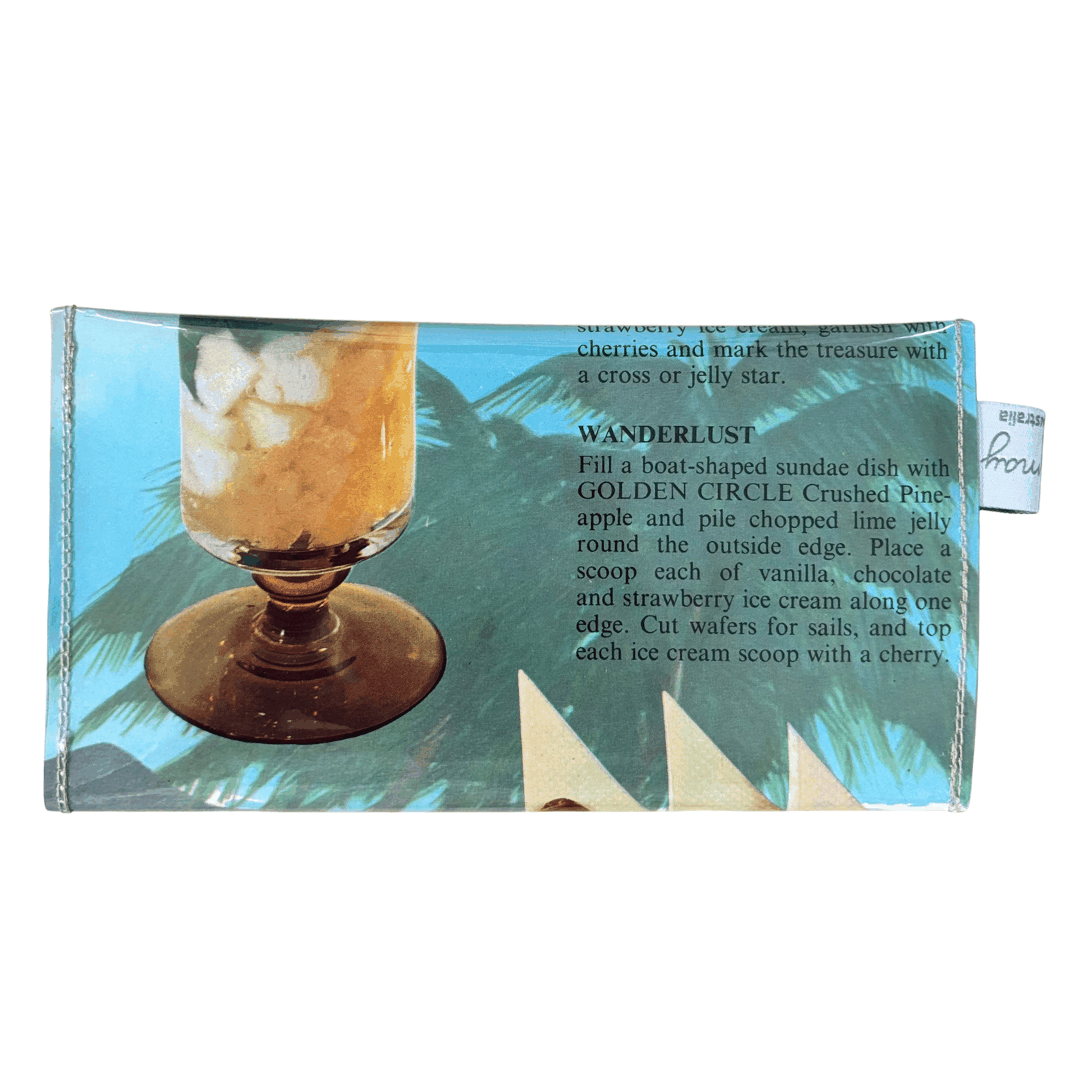 Retro Recipe Wallet - Pineapple Sundae