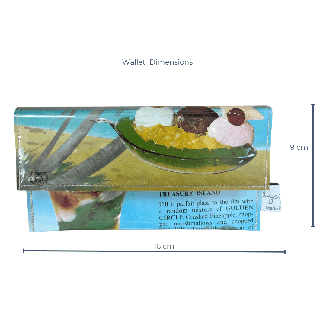 Retro Recipe Wallet - Pineapple Sundae