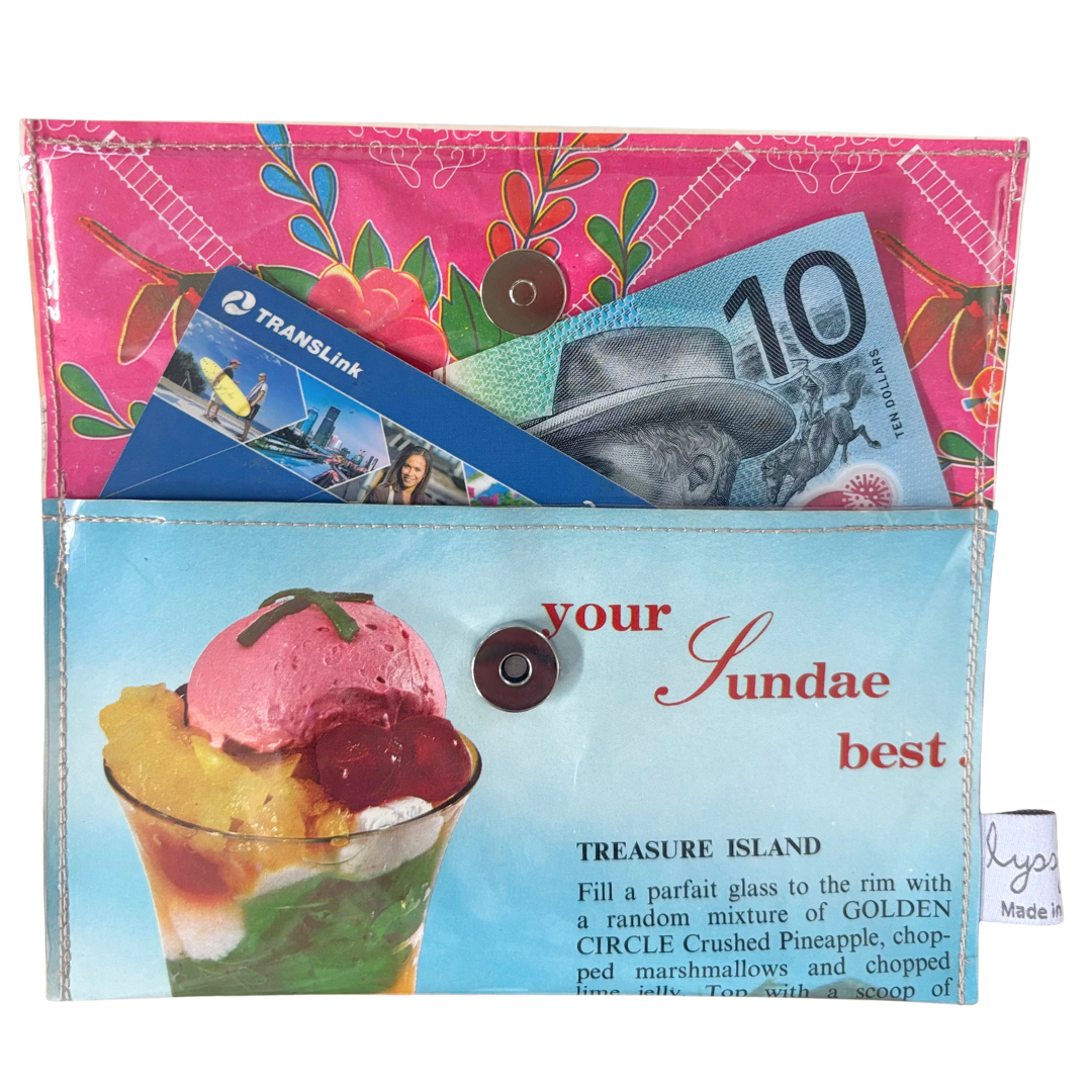Retro Recipe Wallet - Pineapple Sundae