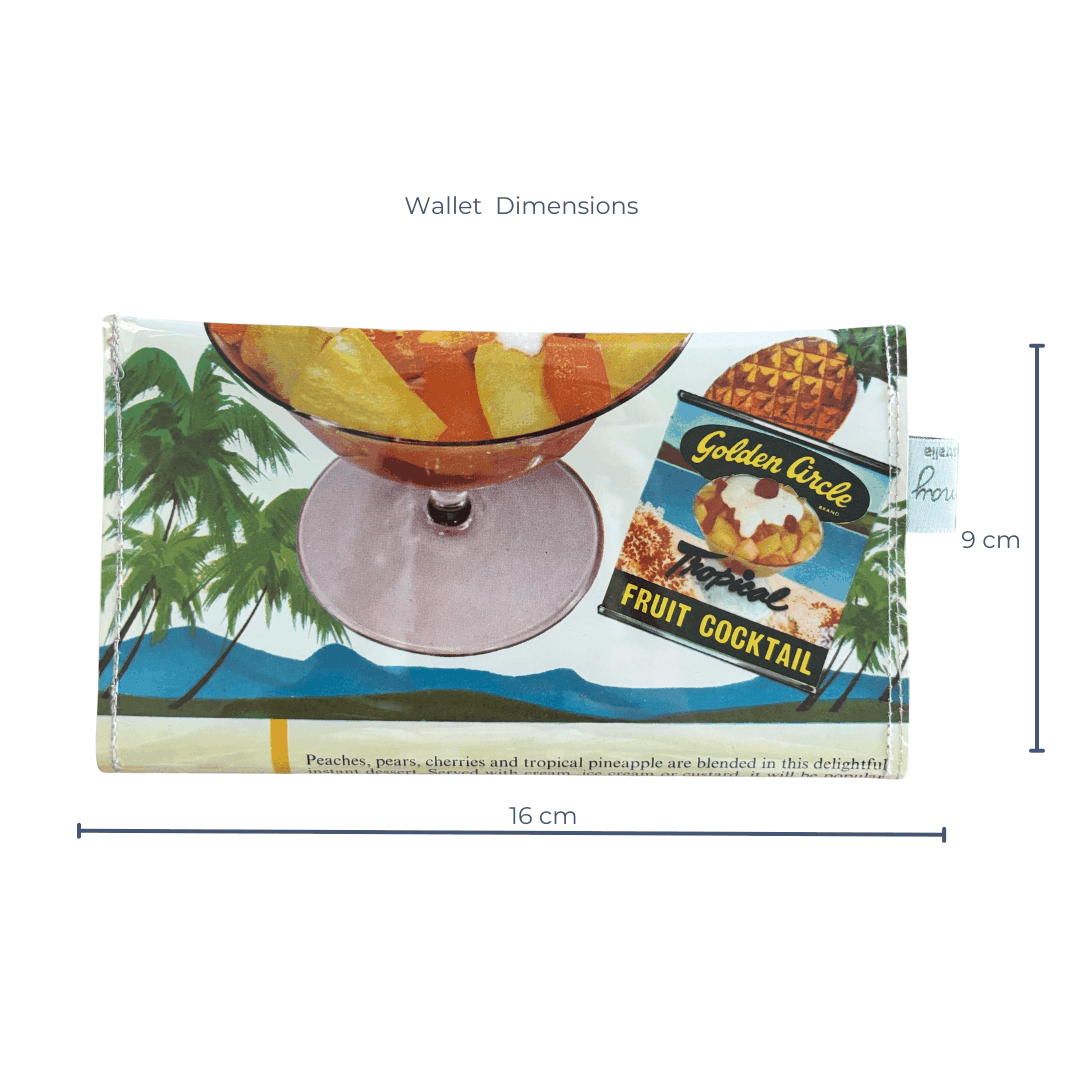 Retro Recipe Wallet - Golden Circle Fruit Cocktail