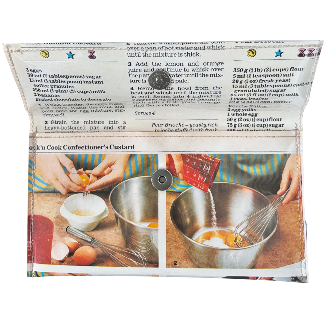 Retro Recipe Wallet - Confectioner's Custard