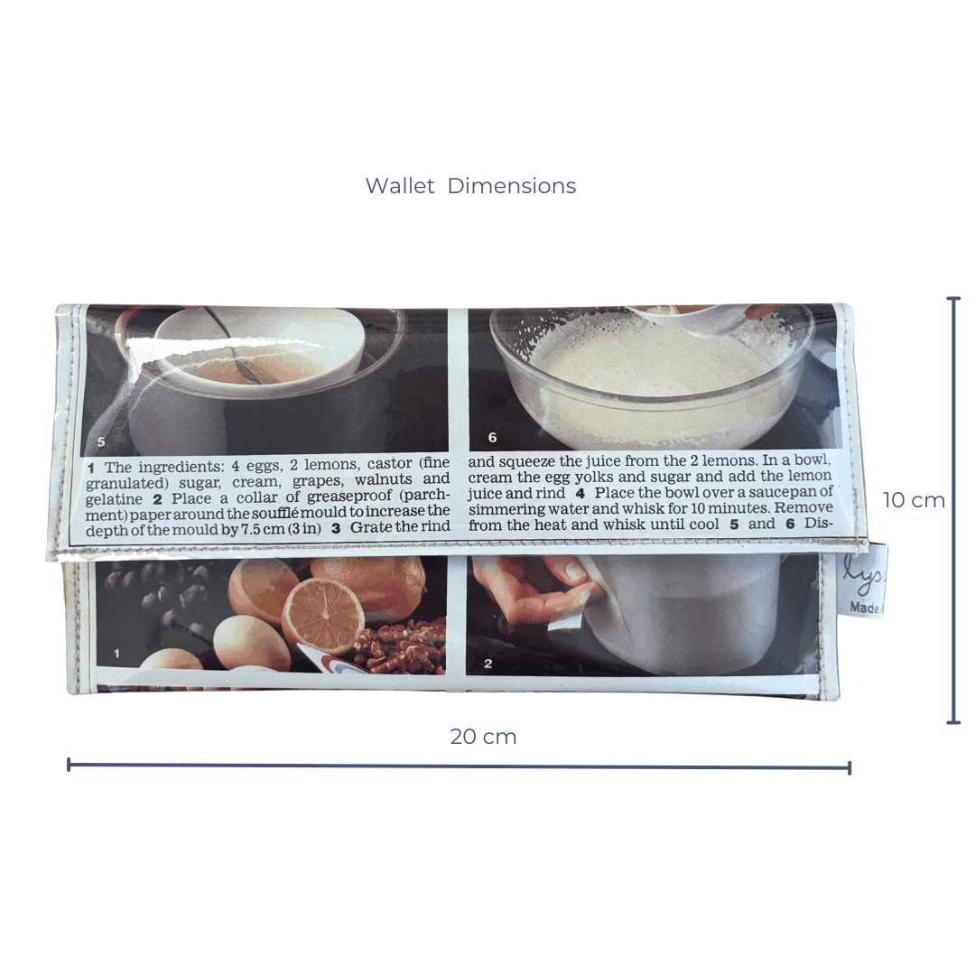 Retro Recipe Wallet - Souffle and Fritters