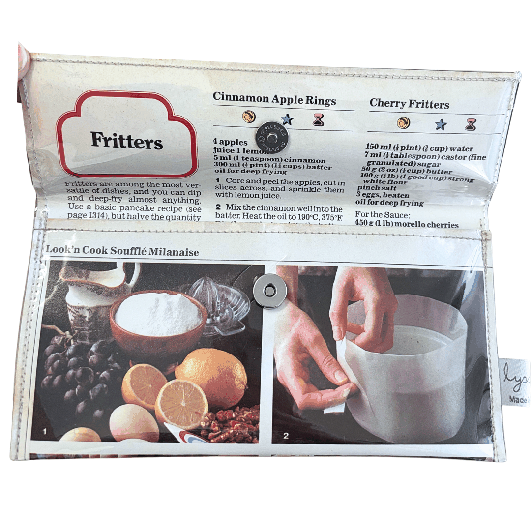 Retro Recipe Wallet - Souffle and Fritters