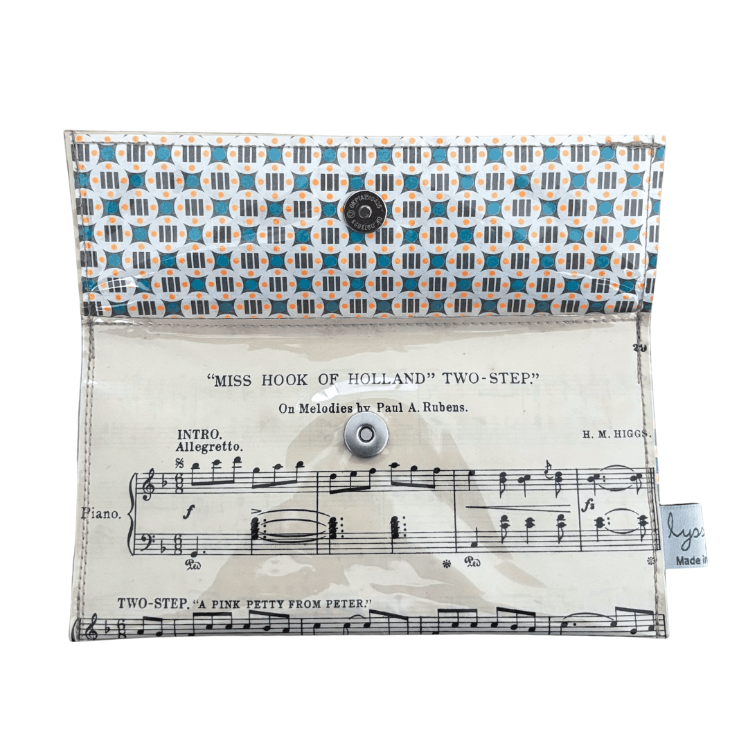 Vintage Sheet Music Wallet - "Miss Hook of Holland Two-Step"