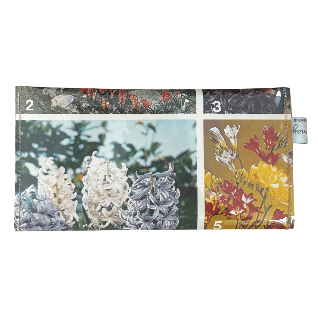 Vintage Garden Book Wallet - Hyacinths and Freesias