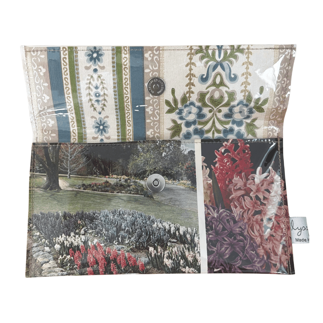 Vintage Garden Book Wallet - Hyacinths and Freesias
