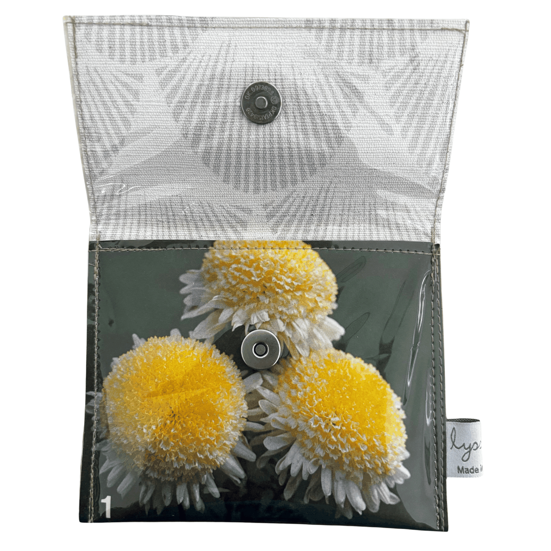 Vintage Garden Book Compact Wallet - Chrysanthemum