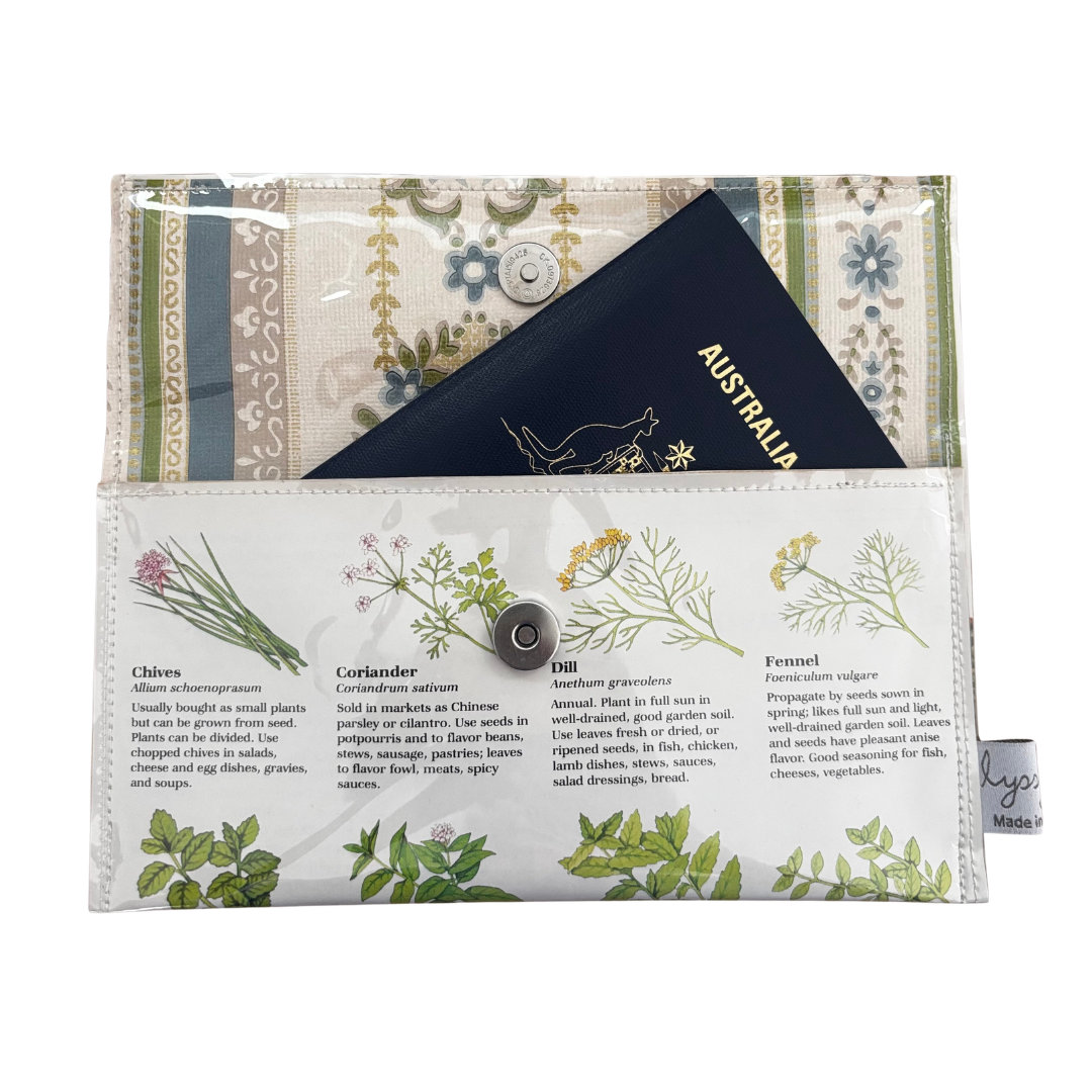 Vintage Garden Book Wallet - Scarborough Fair (Herbs)