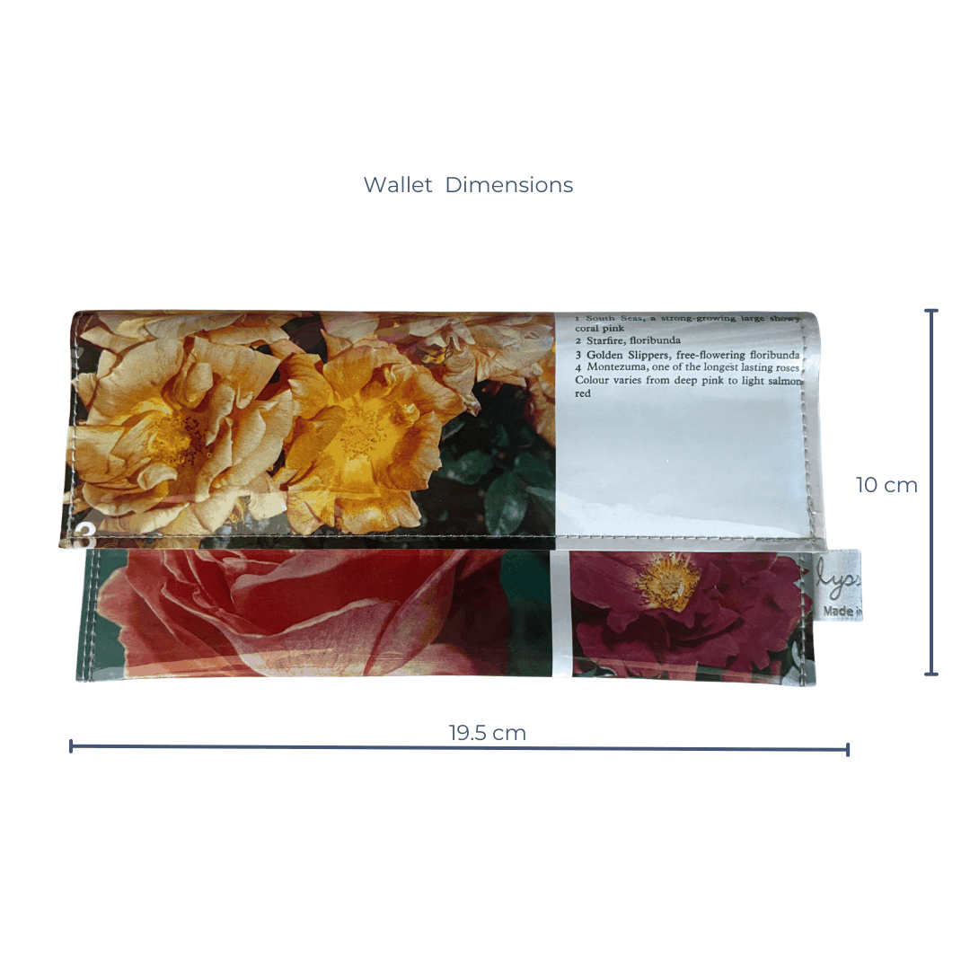 Vintage Garden Book Wallet - Roses