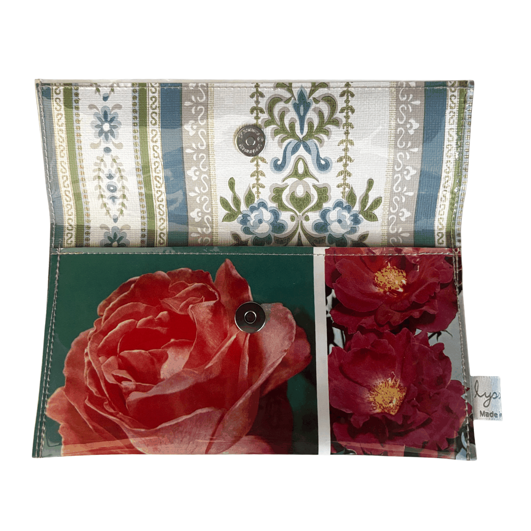 Vintage Garden Book Wallet - Roses