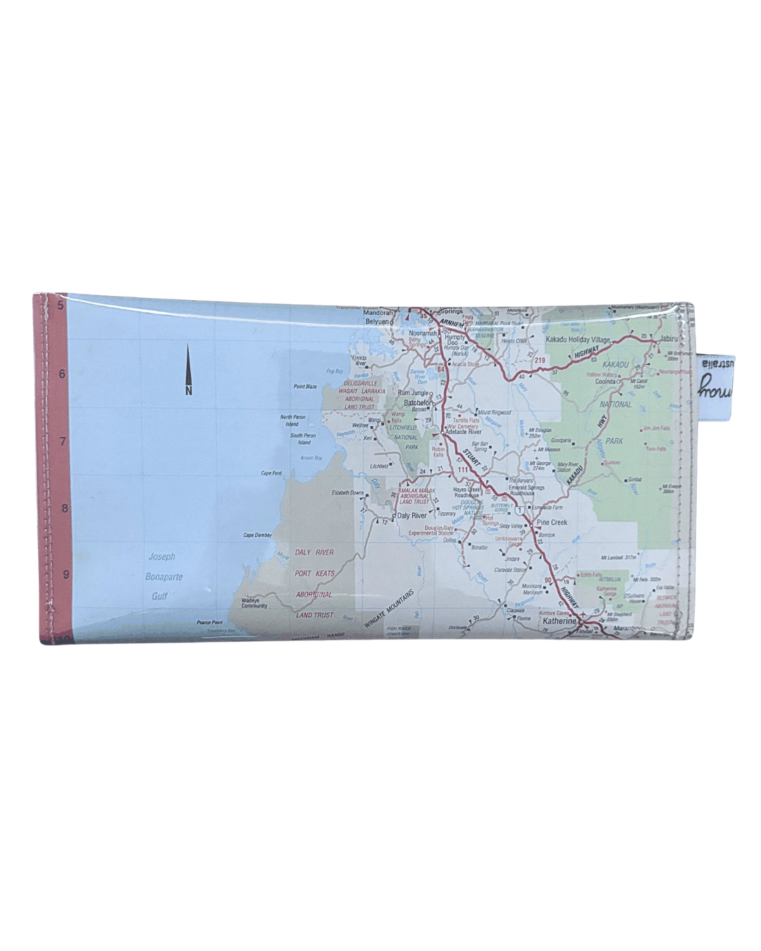 Recycled Map Wallet - NT - Northern Northern Territory