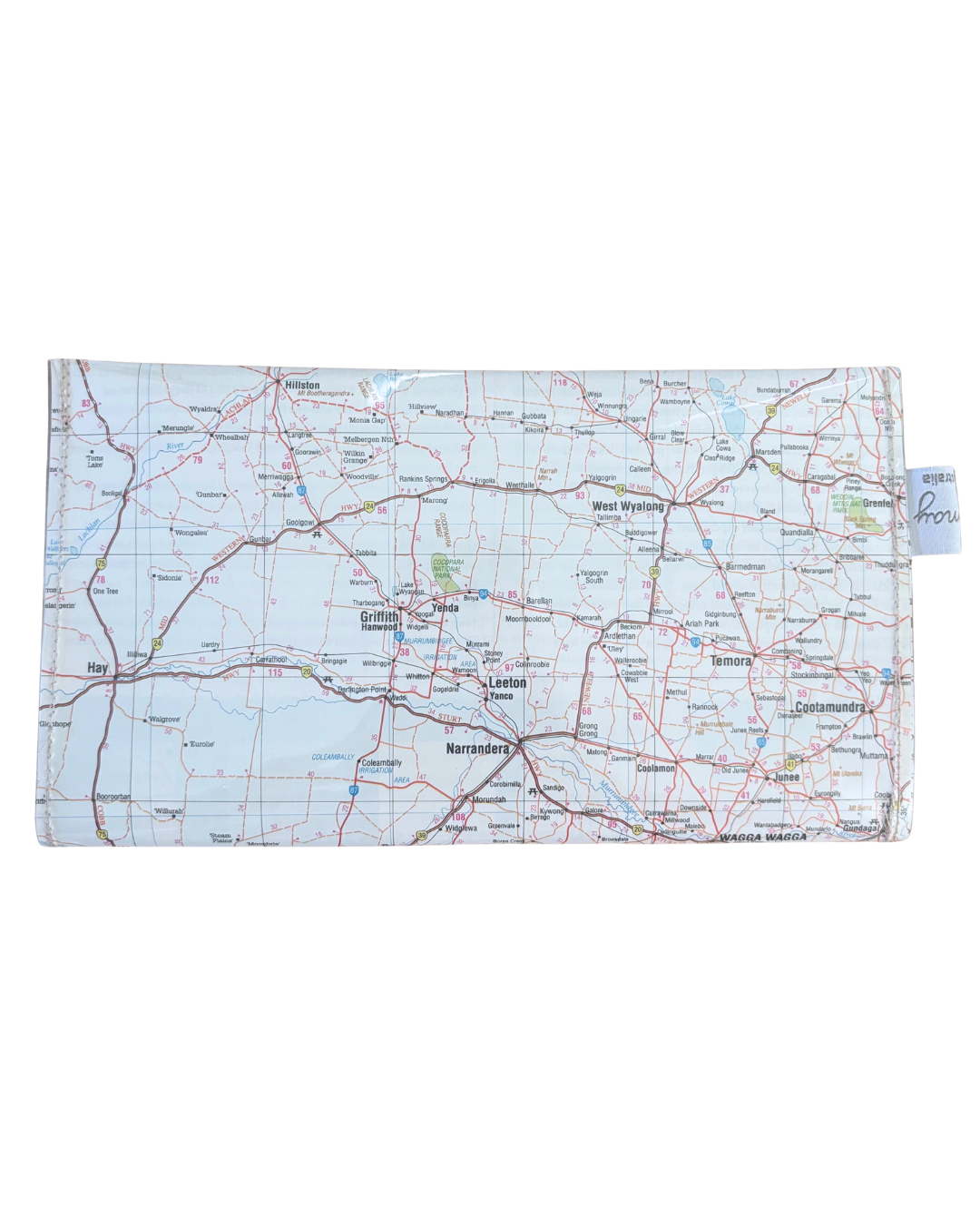 Recycled Map Wallet - Recycled Map Wallet - NSW - Albury, Wagga Wagga, Narranderra, Griffith