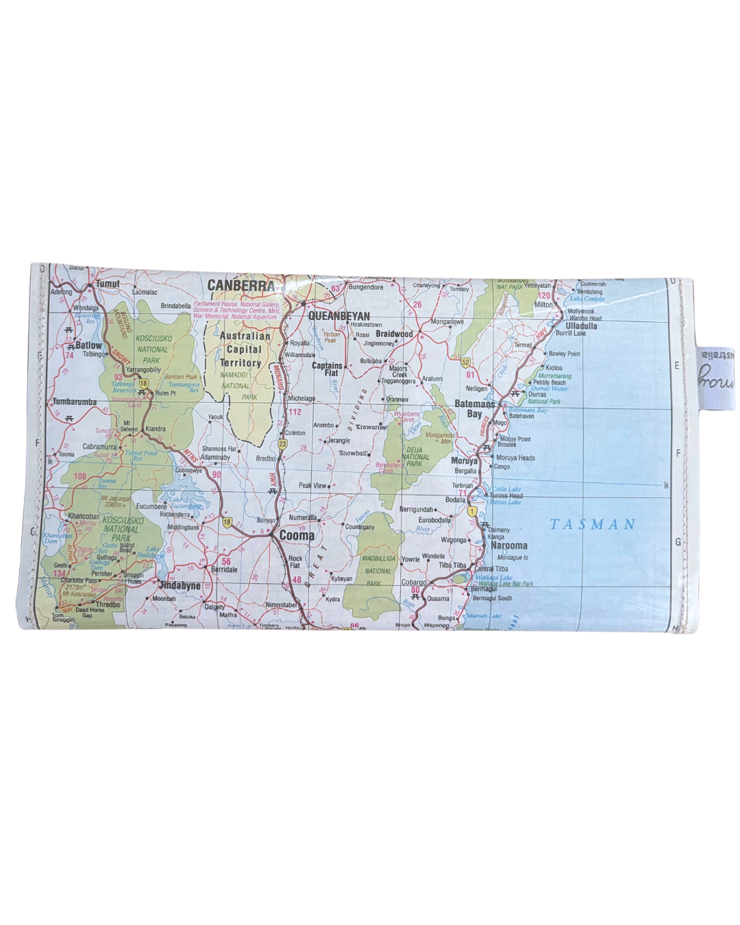 Recycled Map Wallet - Recycled Map Wallet - NSW - Canberra, Bega, Cooma, Goulburn, Woloongong