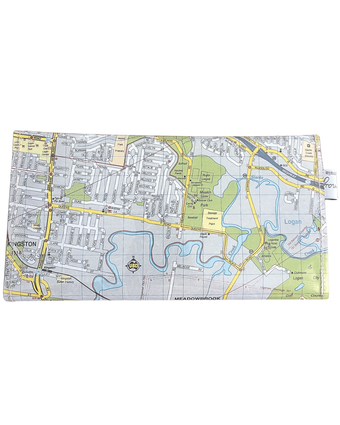 Recycled Street Map Wallet - Loganlea, Meadowbrook, Slacks Creek, Springwood