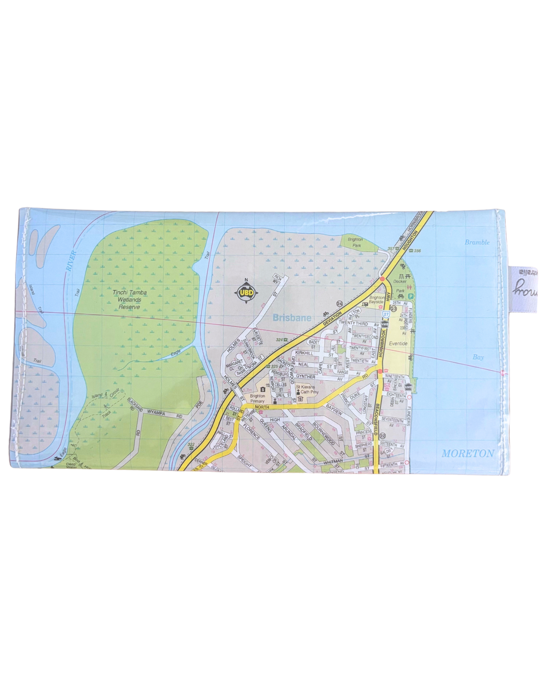 Recycled Street Map Wallet - Sandgate, Bracken Ridge, Brighton