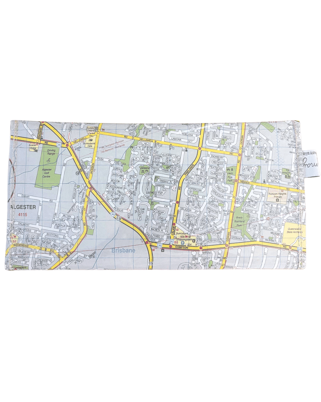 Recycled Street Map Wallet - Sunnybank, Calamvale, Runcorn, Algester
