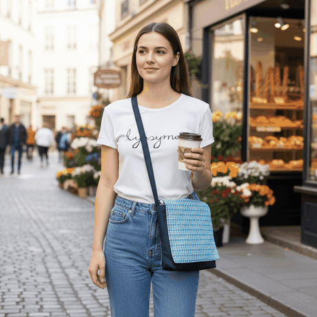 Cross body bag handmade using quality fabrics