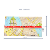 Recycled Street Map Wallet - Fortitude Valley, Kangaroo Point, Newstead, Bowen Hills