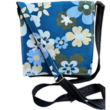 Fresh Flowers Cross Body Dark Denim Satchel
