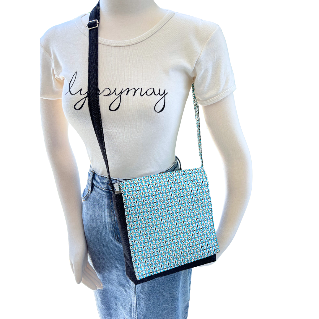 Carnaby Street Cross Body Dark Denim Satchel