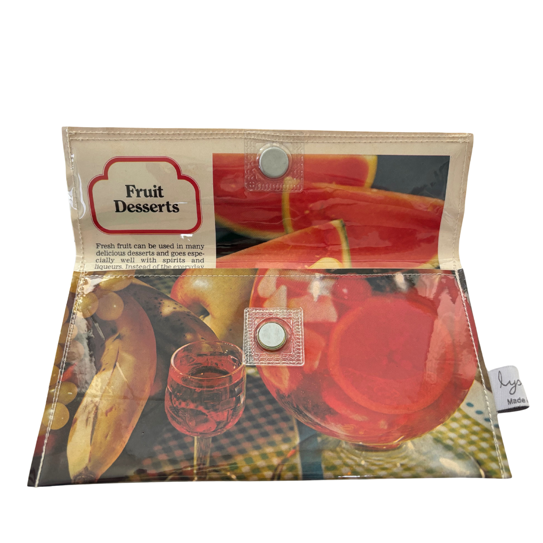Retro Recipe Wallet - Fruit Desserts