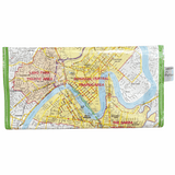 Recycled Street Map Wallet - Brisbane Parking Areas